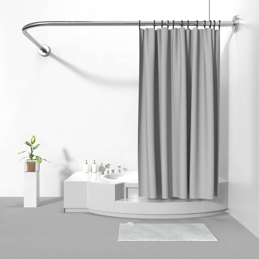 Shower curtain rod installation