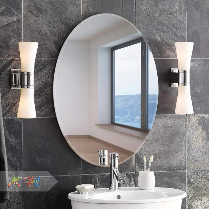 Bathroom mirror installation